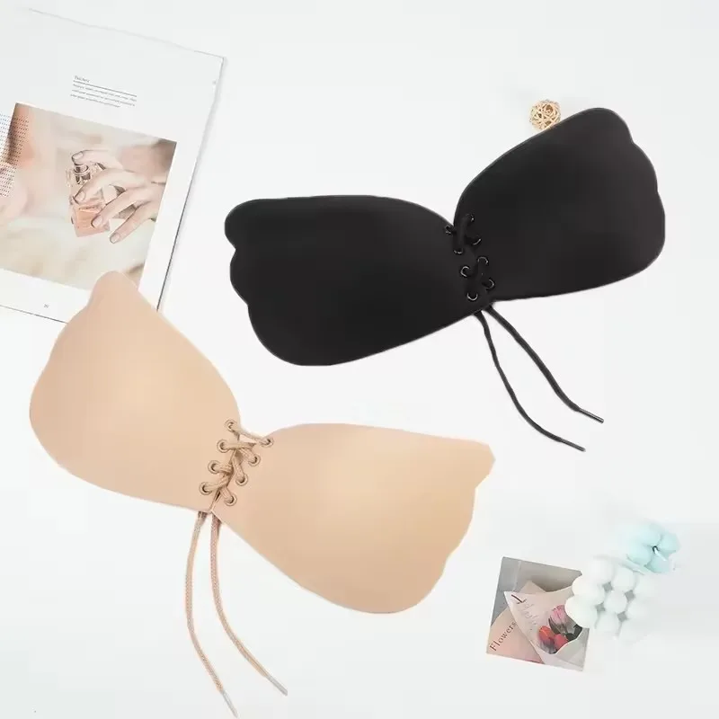 1-4pcs Invisible Strapless Adhesive Stick Bra Push Up Bras Women Sexy Backless Lingerie Seamless Silicone Bralette Underwear