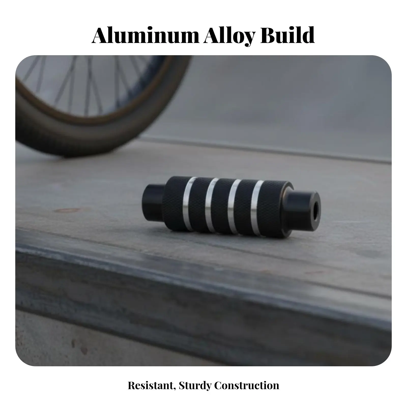 

2 Pieces Bike Spindle Pegs High-Strength Aluminum Bike Pegs Cycle Rear Footrests Sturdy Duty Foot Peg Knurled Grip