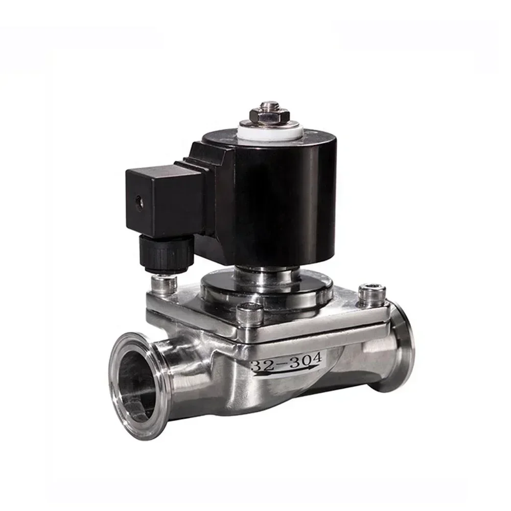 110 Volt 2 Way 1/2'' 1 inch 3/8  Normally Closed Sanitary Stainless Steel Food Grade Solenoid Valve Hot sales