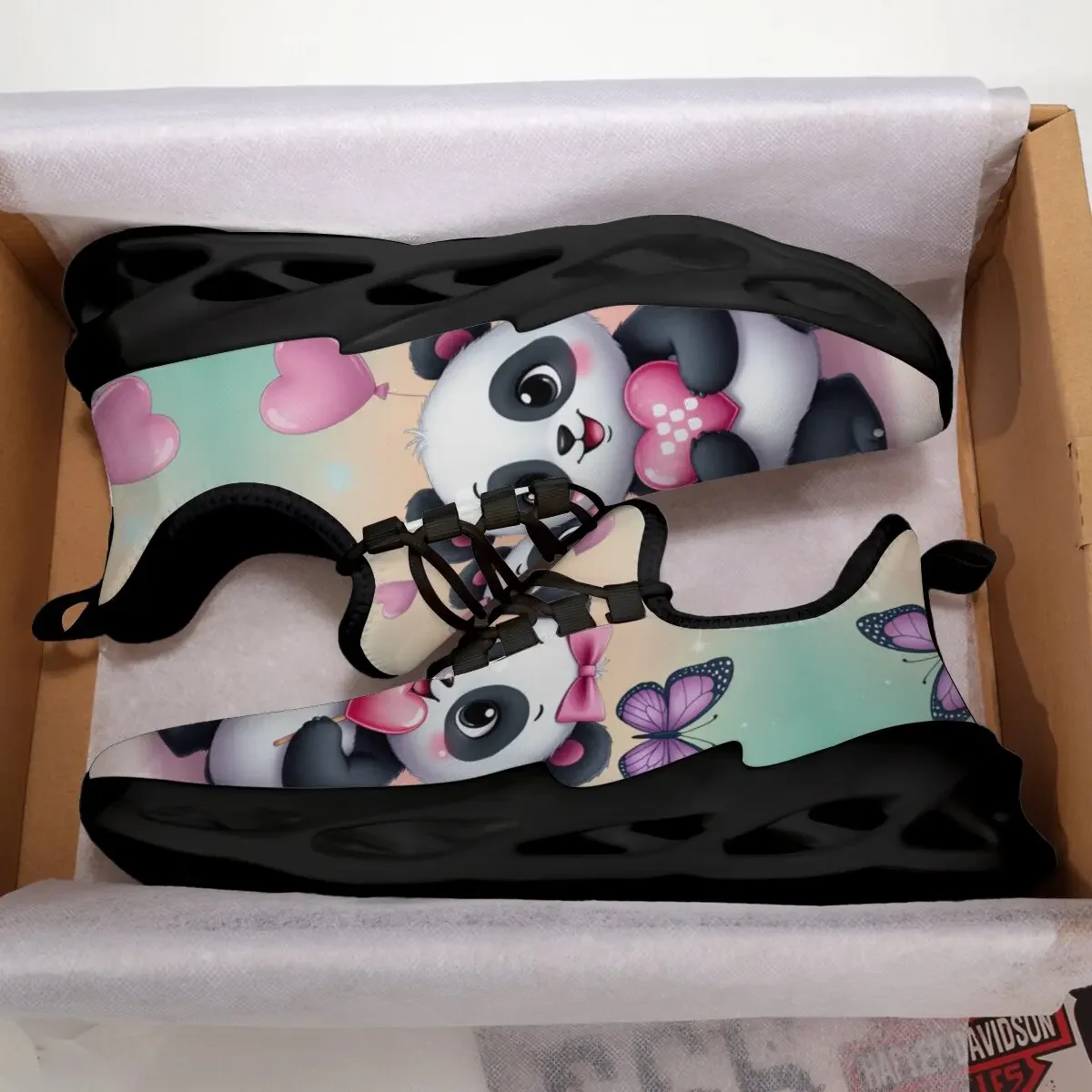 

Training Running Shoes Women Sneakers With Cute Panda Heart Balloons Print Sports Shoes Tennis Shoes Casual for Women