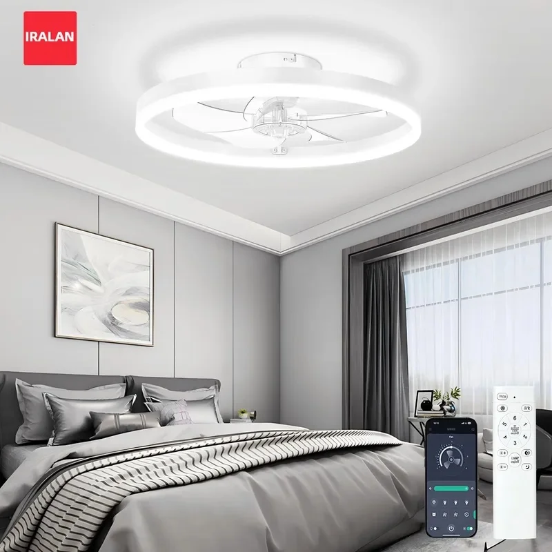 LED LED Modern Fan Lights 50CM Smart Ceiling Fans Ventilator Lamp Thin Silent Electric Fan Light Fixture Unlimited Dimming Bedroom - Aliexpress Deal