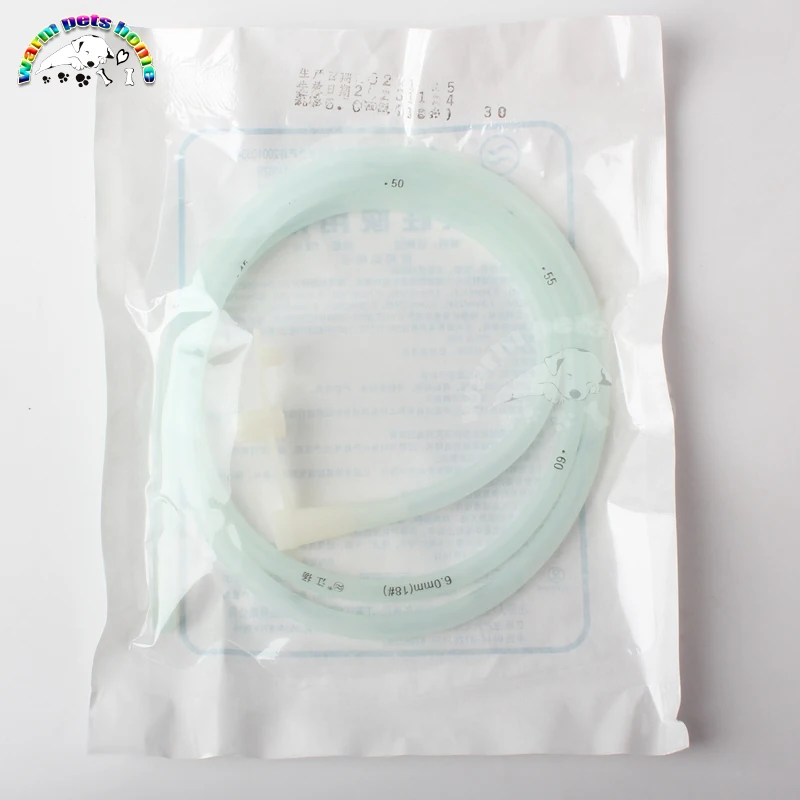 Stomach Tube with Centimeter Marks Silicone Rubber Feeding Tube for Human Dog Cat Animals Veterinary