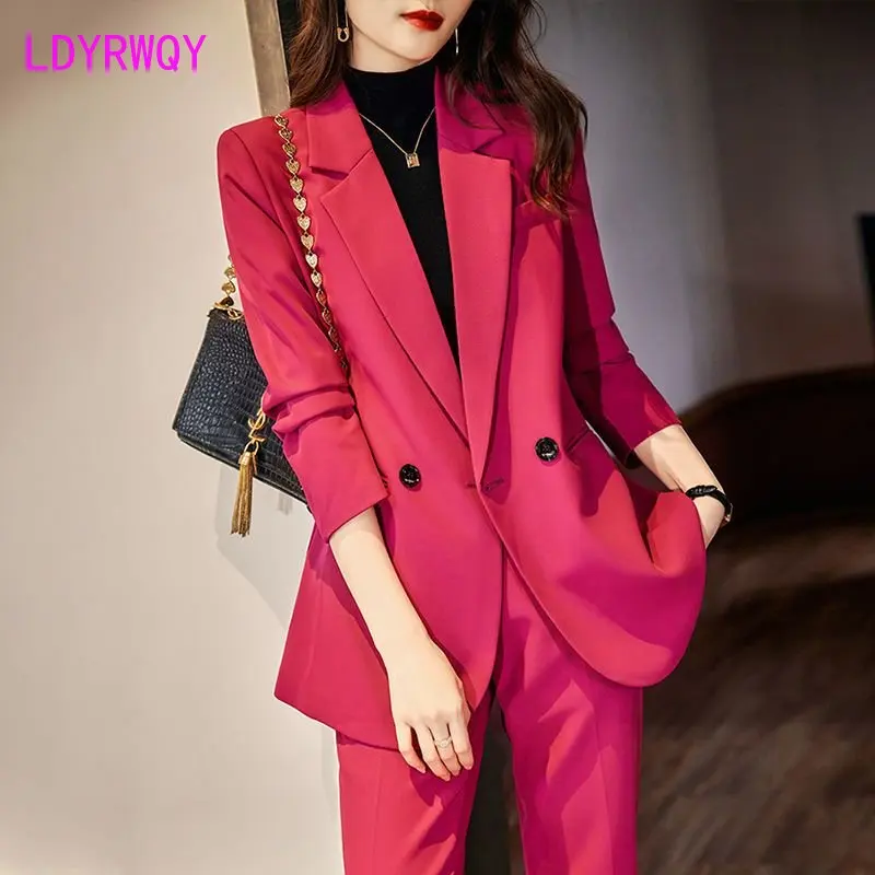 Curry suit coat Women's spring and autumn 2023 new casual design sense Small crowd temperament fashion loose