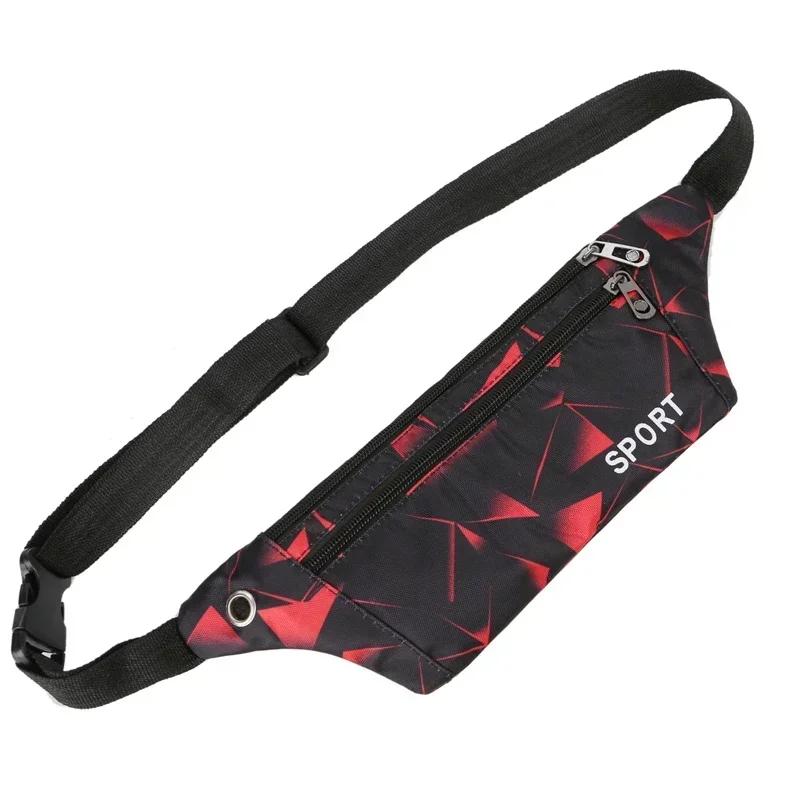 Fashion Waist Packs Women Bum Bag Men Slim Fanny Bag for Travel Waterproof Earphone Hole Running Sports Belt Bag Riding