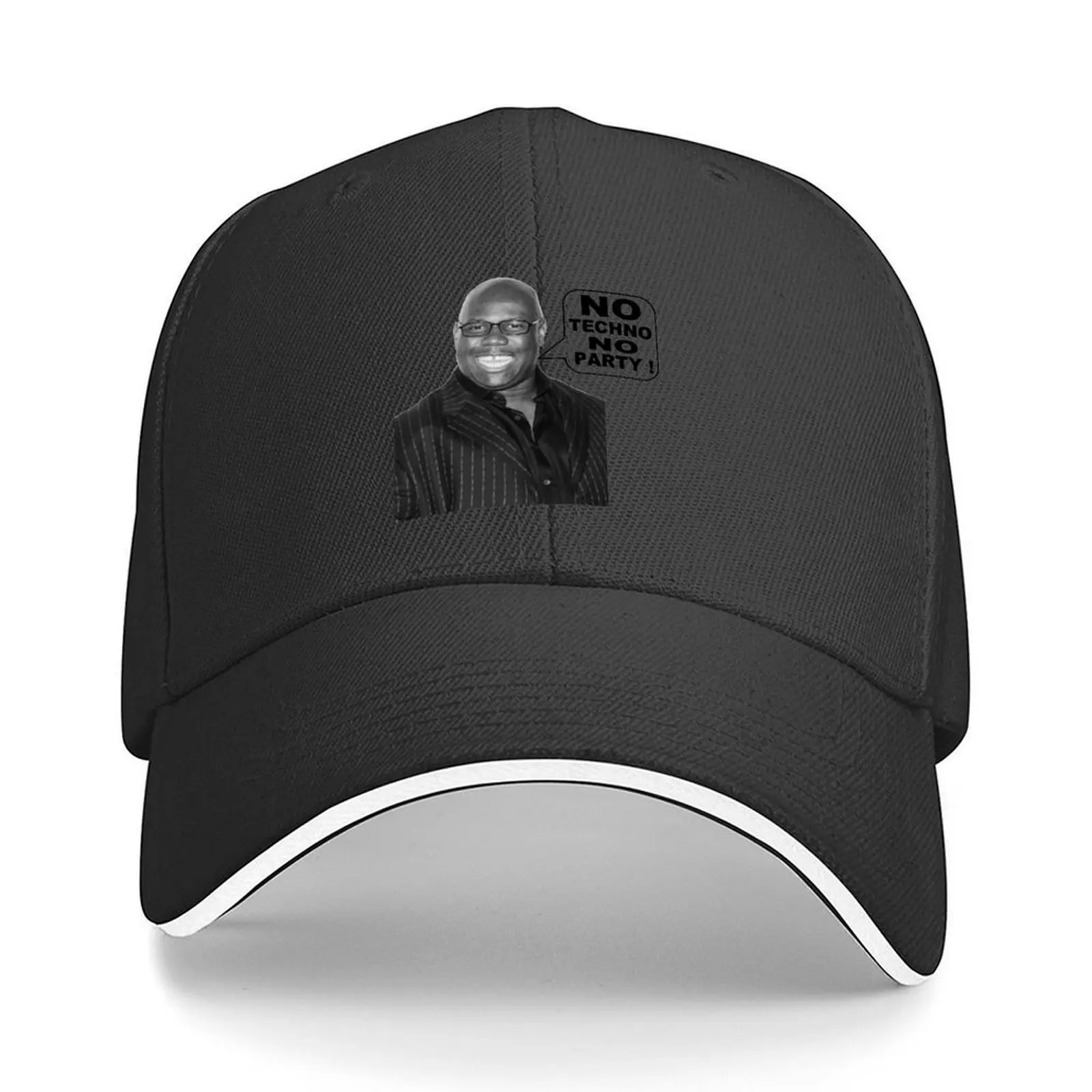 

carl cox no techno no party Baseball Cap tea Hat custom Hat Golf Hat Man Beach Outing Woman Hats Men's