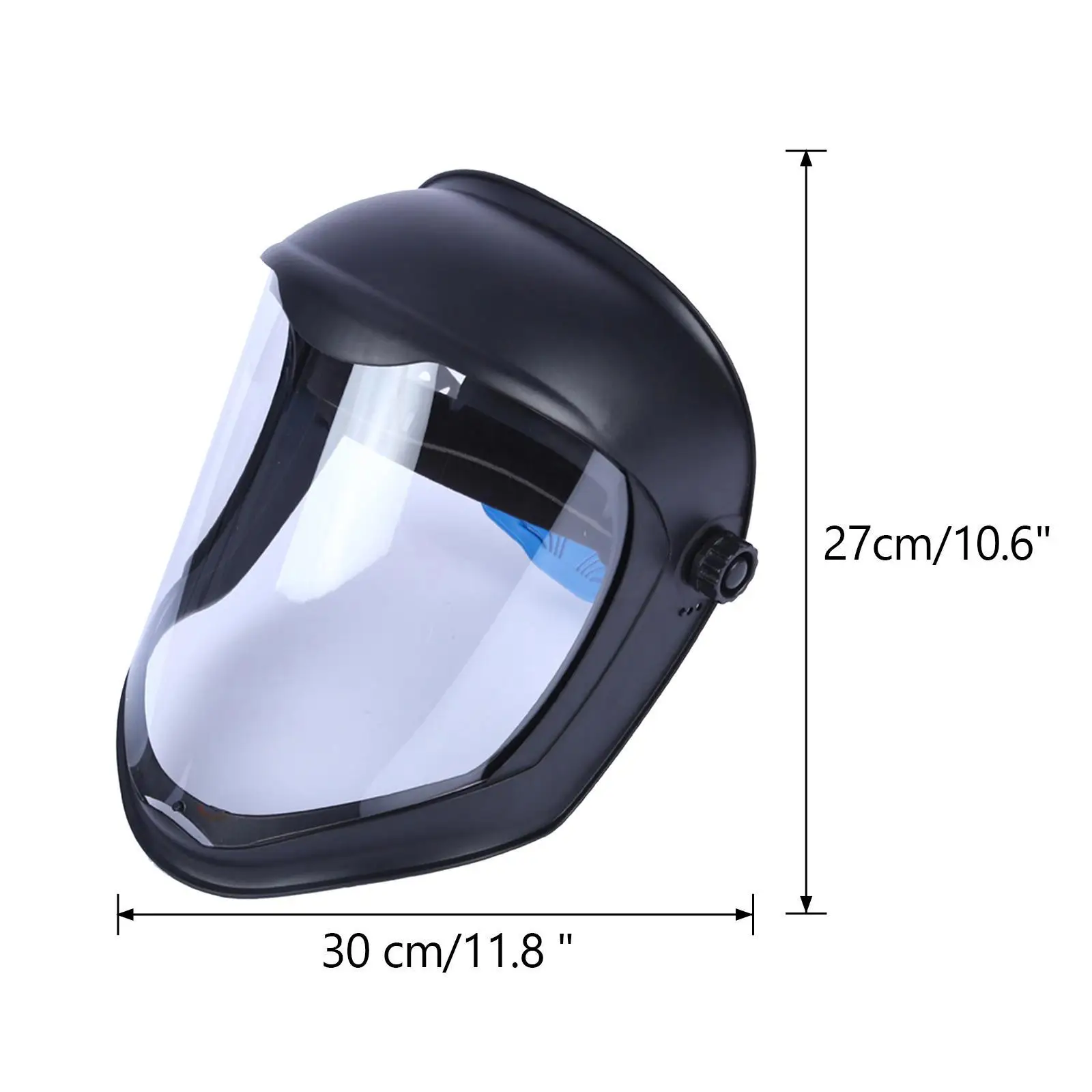 

2 Pieces Face Shield Helmet Mask w/Clear Visor Blocking Safety Grinding