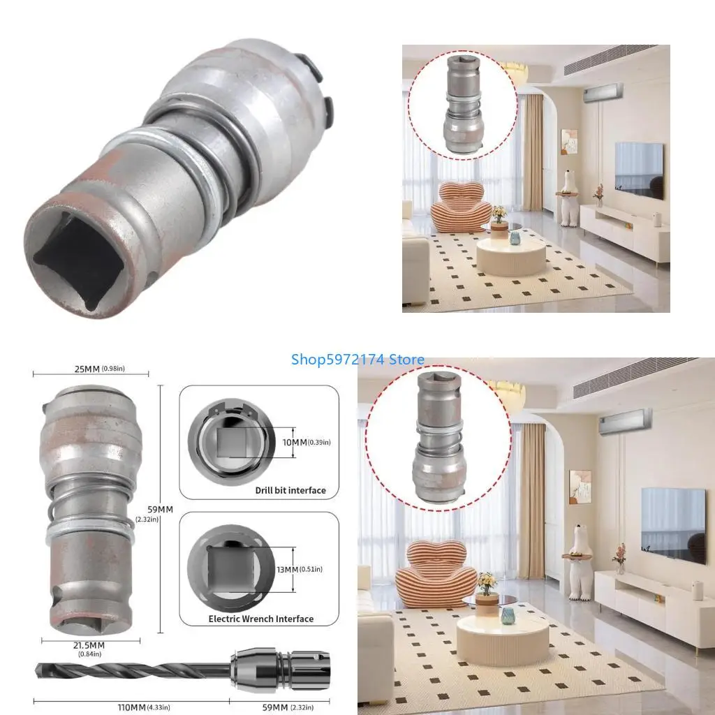 Y3NB Adapter for Converting Impact Wrench To Electric Hammer Converts To Square Plugs