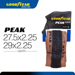 Goodyear Peak Ultimate Mtb tires 29X2.25 Tubeless Ready 120TPI Optimised for Cross-Country competition.