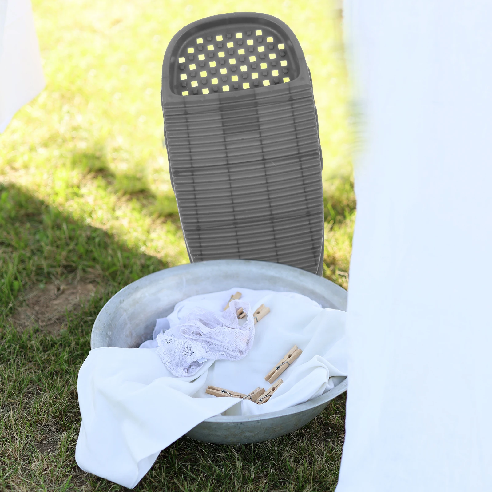 

Efficient Washing Board for Hand Washing Clothes Lightweight Portable Washboard for Travel Bathroom Use Nonslip Hanging Design