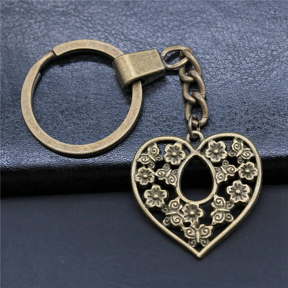 Fashion Heart Tags Key Rings 30Mm Women'S Jewelry Wedding Supplies