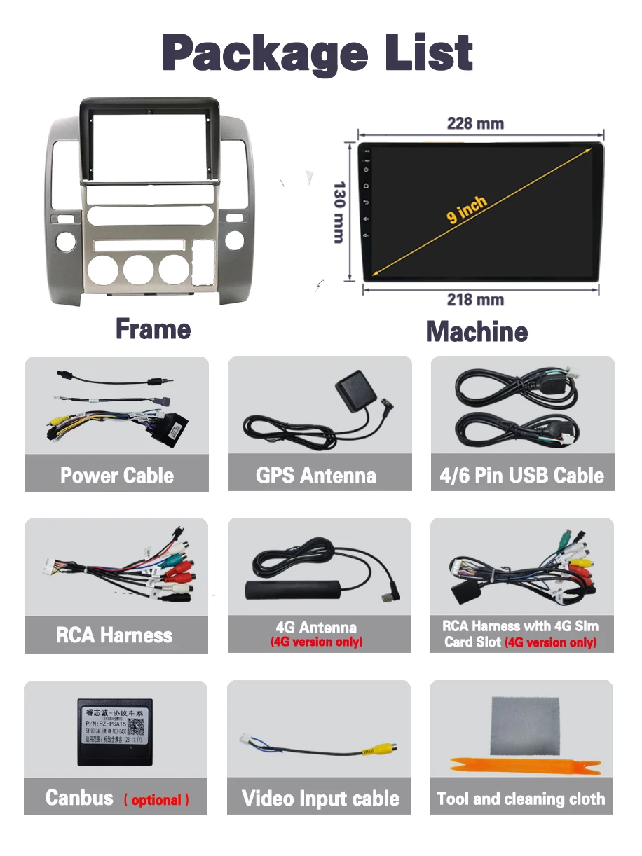 Android 14 Car Radio For Nissan Pathfinder R51 2004 - 2009 Carplay Multimedia Video Player GPS navigation No 2din DVD 4G WIFI BT