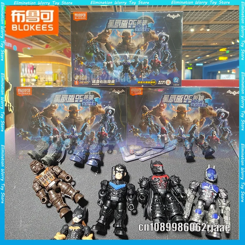 In Stock Blokees Dc Defender Version 03 Arkham: Chaos Prologue Series Blind Box Model Kits Batman Figures Ornaments Toys Gift