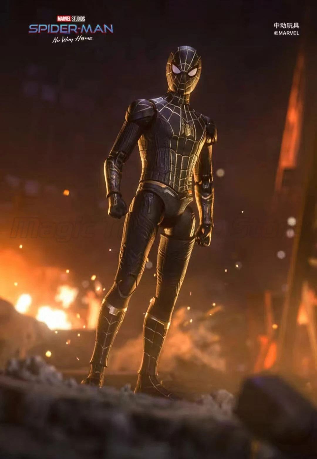 

【MT】ZD TOYS Marvel SPIDER-MAN ЧЕРНЫЙ и ЗОЛОТЫЙ КОСТЮМ No Way Home 1/10 Фигурки Игрушки