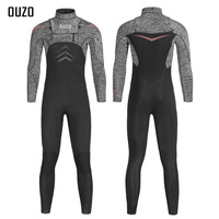 Men's 5/3mm Torso 5mm & Limbs 3mm Neoprene Wetsuit - Long Sleeve Thermal One Piece Snorkeling Surfing Suit, Ultra-Stretch