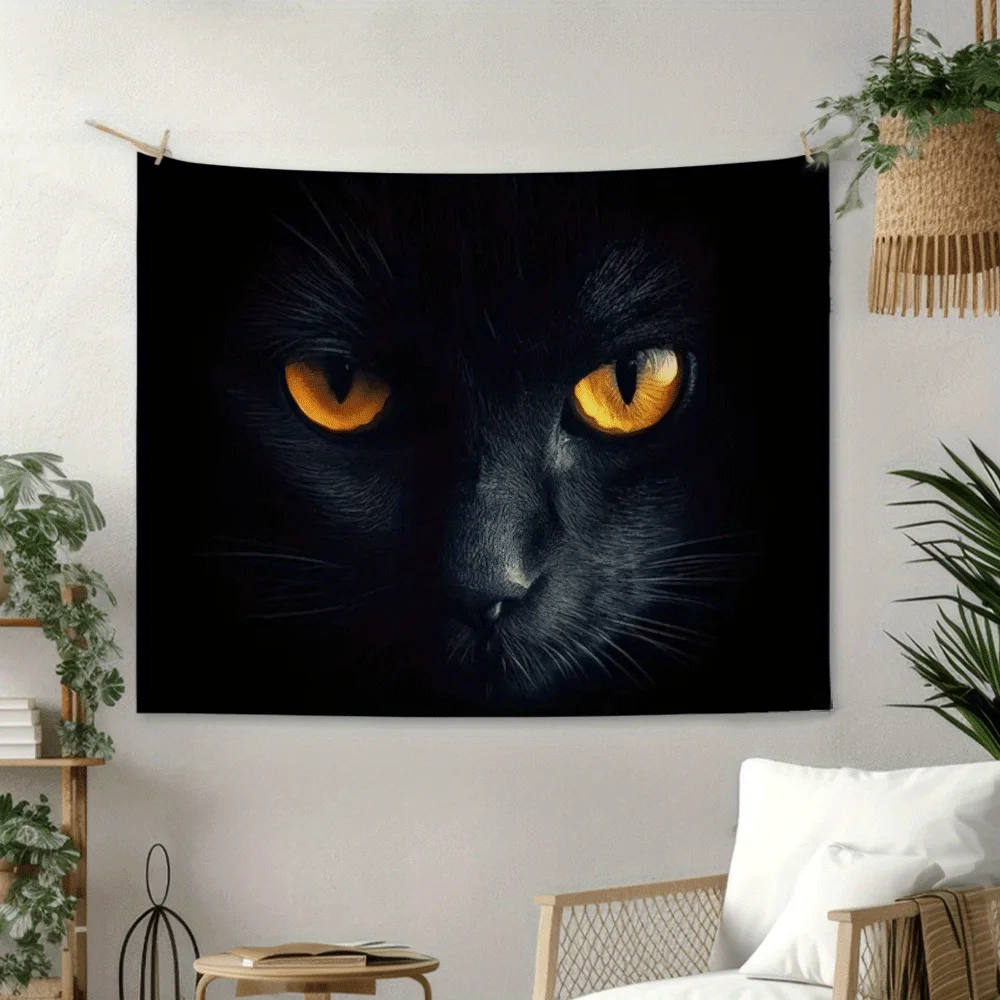 Nighttime sleepers' eye theme Digital printing polyester wall tapestry suitable for use in living rooms bedrooms bars and party