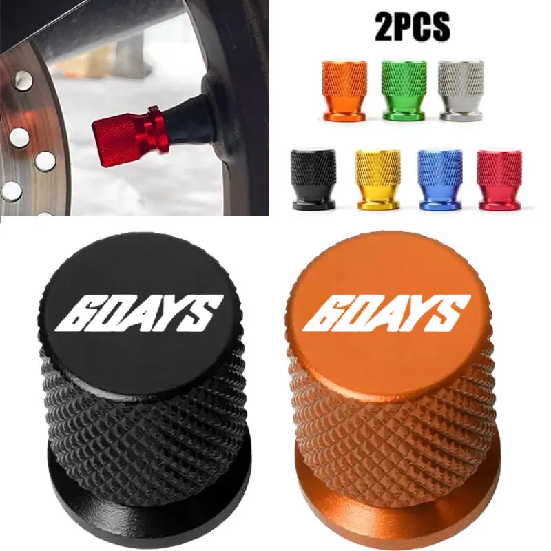 2PCS Motorcycle Accessories Tire Valve Caps For KTM 6Days 250 300 450 500 EXC EXC-F XC-W Six Days