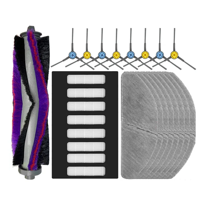 

Shoppingappliances For Midea S8 Plus / CLIEN T24 / Thinkair RV50 Pro Robot Vacuum Main Side Brush Filter Mop Cloth Dust Bag Acce