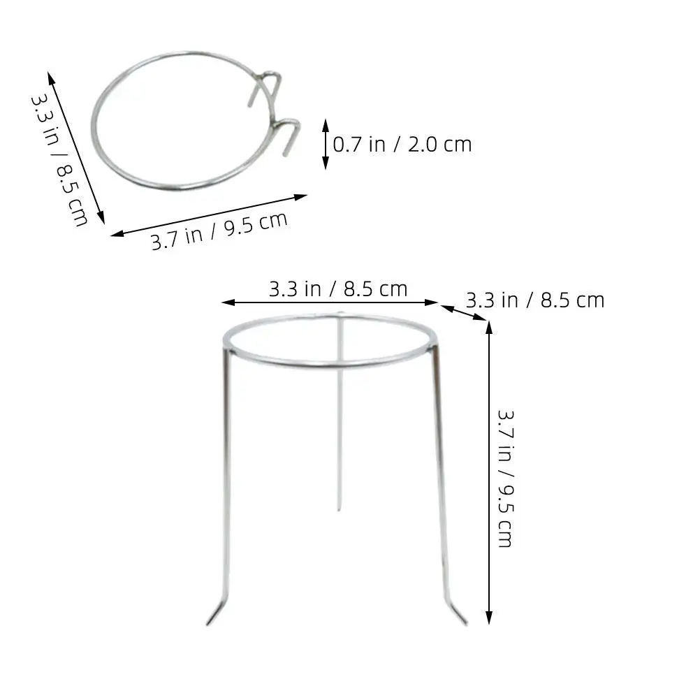 2Pcs Dip Bowls Stand Stainless Steel Multifunctional Dipping Dish Rack Serving Bowls Holder Desktop Display Rack Sushi Soy Sauce