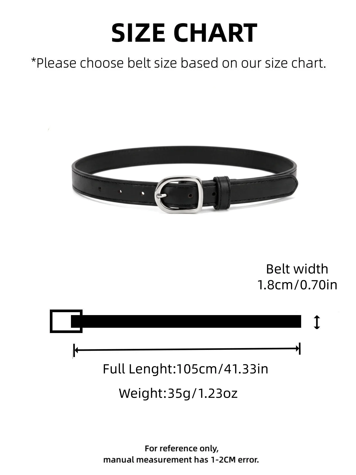 Men Belt Casual Simple Perforated Women'S Belt Paired With Jeans Men'S Belt Pu Leather Belt