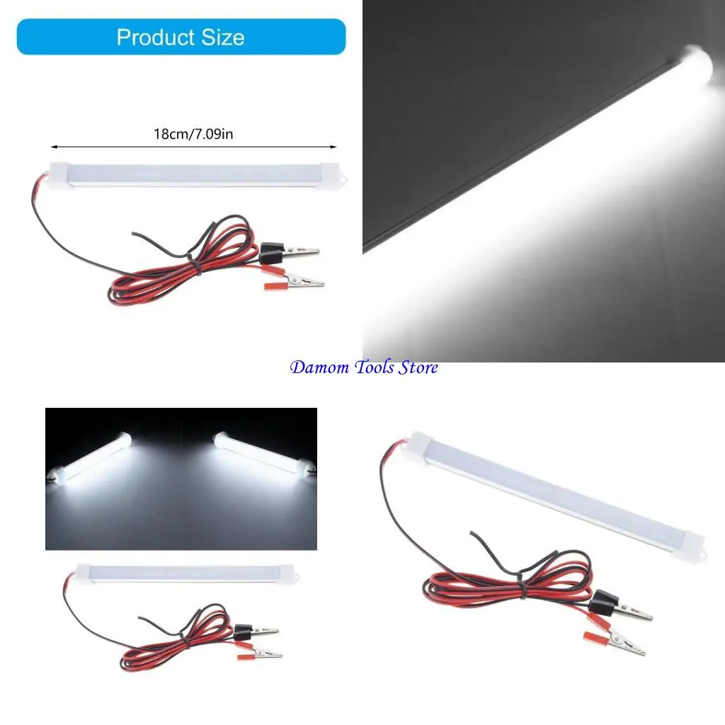 57BE 12V SMD5630 Car LED Interior Light Strips Waterproof Hard Rigid Tube Strips Lamp Indoor Ceiling Lights Lighting Accessory
