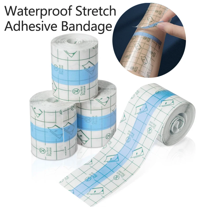 

Waterproof Stretch Adhesive Bandage Protective Clear Transparent Dressing Film Disposable Cover Bandage Tape For Tattoos Shower