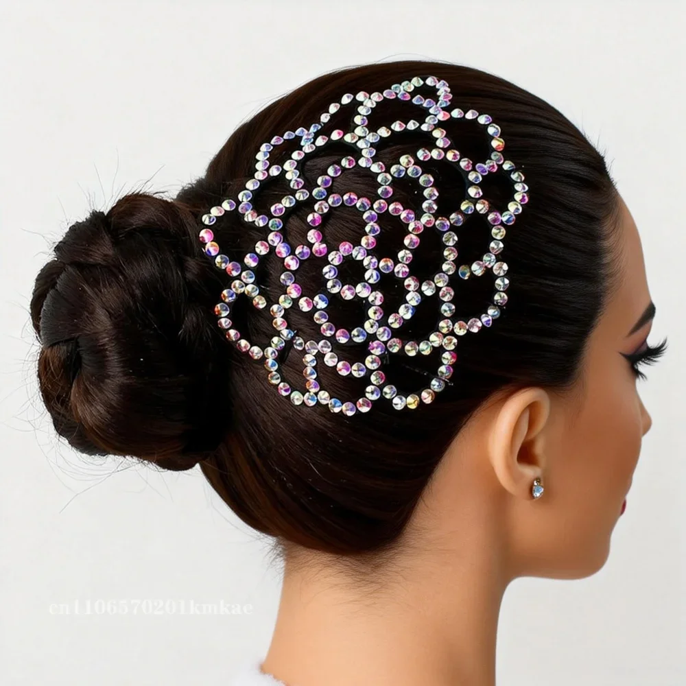Bauchschmuck, lateinamerikanische Tanzaccessoires, AB-Steine, Kopfschmuck, modernes Tanzen, Gesellschaftstänze, Auftrittsaccessoires, Blumen-Haarspange – Detail 15