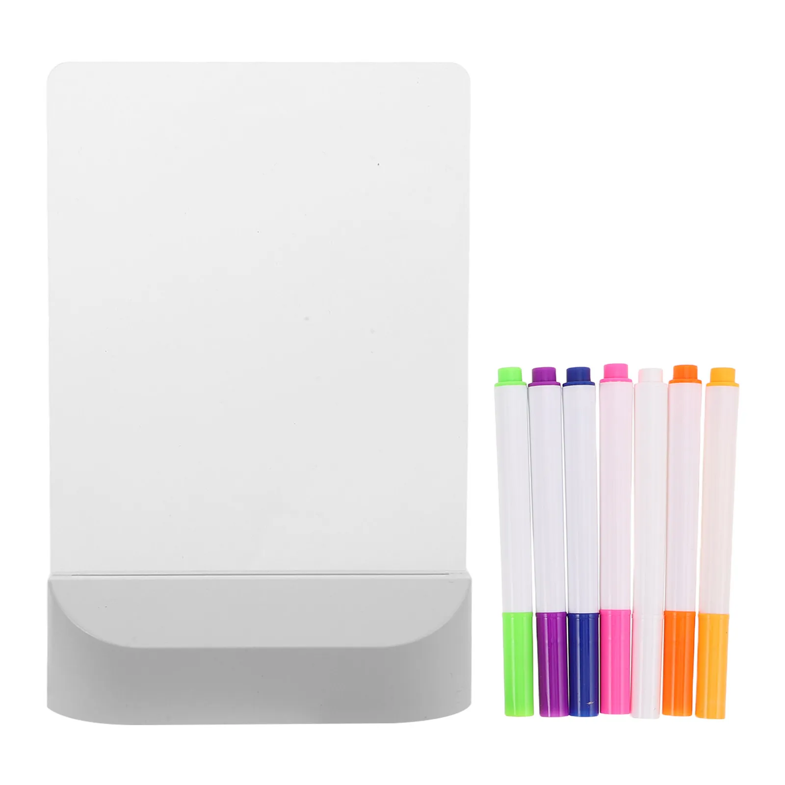 1Set Clear Acrylic Light Up Writing Board Kids Rewritable Dry Erase Drawing Pad Night Light Message Board Lamp
