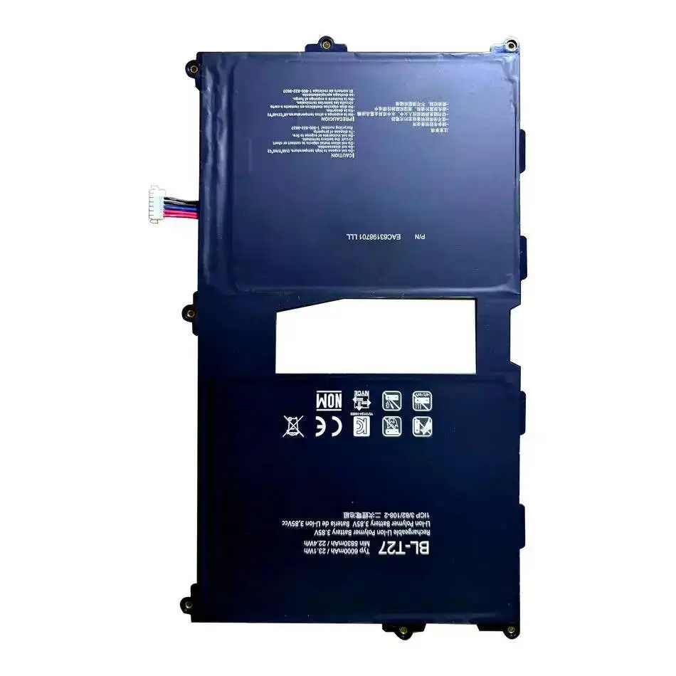 بطارية كمبيوتر محمول 6000 مللي أمبير BL-T27 لجهاز LG G Pad Xii 10.1 بوصة UK750 شحن سريع