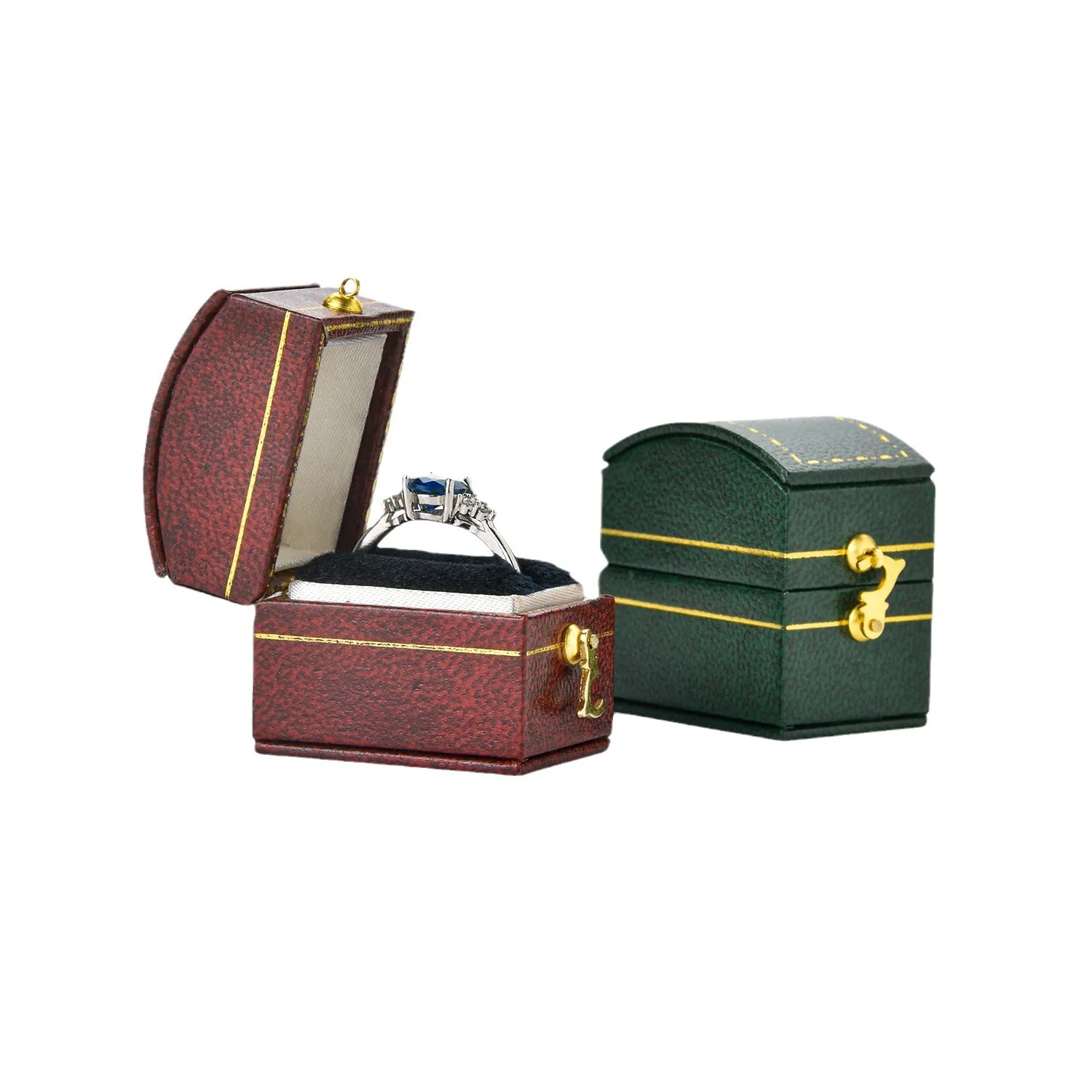 Vintage European Jewelry Box Mini Convenient Jewelry Box Ring Box Spot Organizador De Joyas image 5