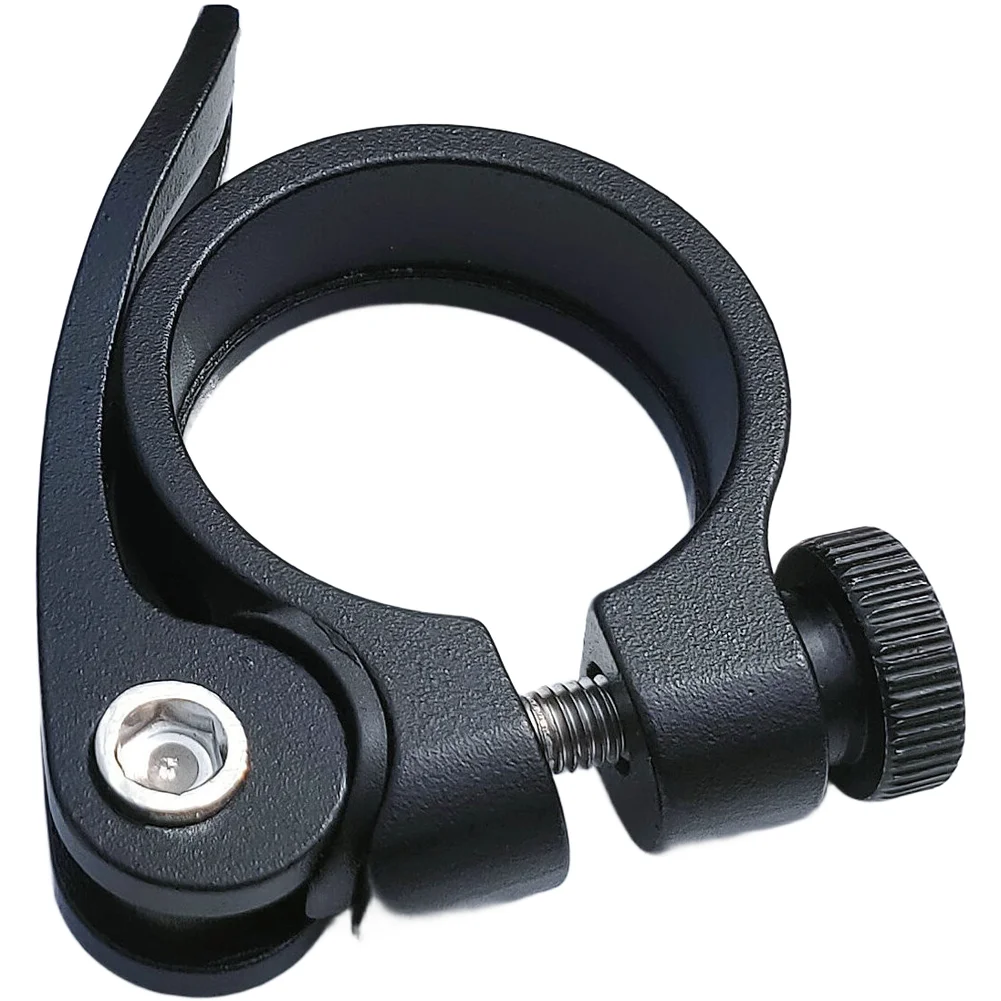 Cycling Seat Fixer Mtb Seat Clamp Sleek Black Finish Sturdy Bike Accessory Modern Cycle Part Fast Adjustment Seat Clamp