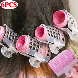 3PCS/SET Pink Self-Grip Hair Curler Roller Lazy Curling Iron Self-service Curling No Heat Hair Bangs Volume Hair Styling Tools