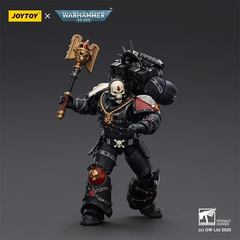 JOYTOY Warhammer 1/18 figuras de acción sangre ángeles Lemartes con paquete de salto, sangre Crozius y Absolver Bolt pistola modelo de juguete