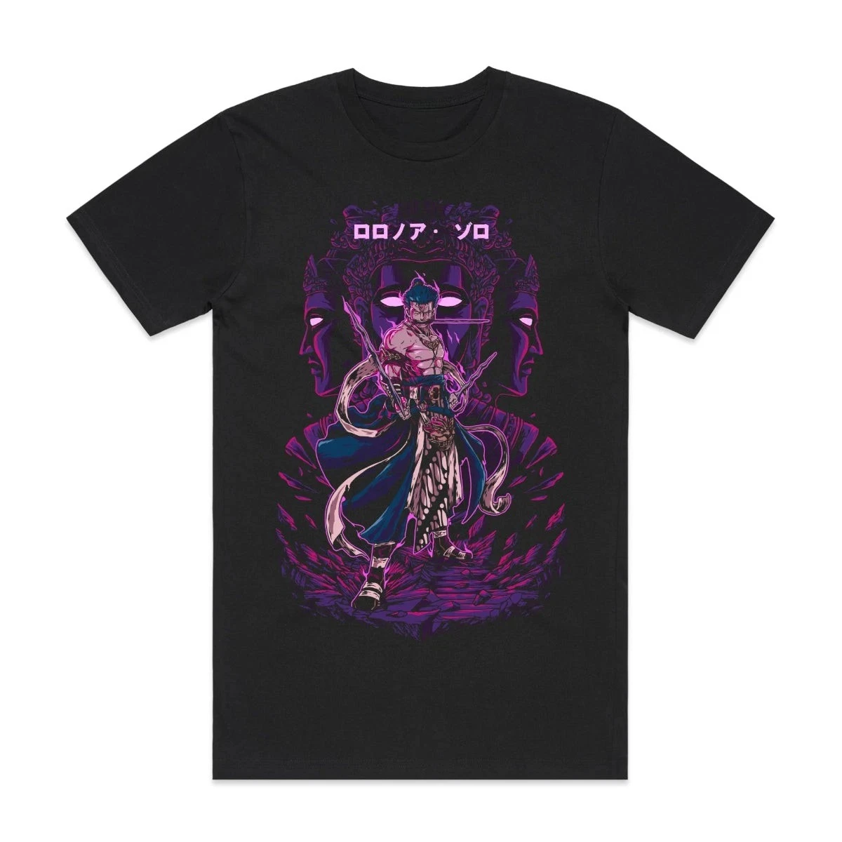 Estate giapponese Roronoa Zoro Anime One Piece T-shirt oversize Uomo Donna Manica corta Casual Stampa Tee Cotone Unisex Streetwear
