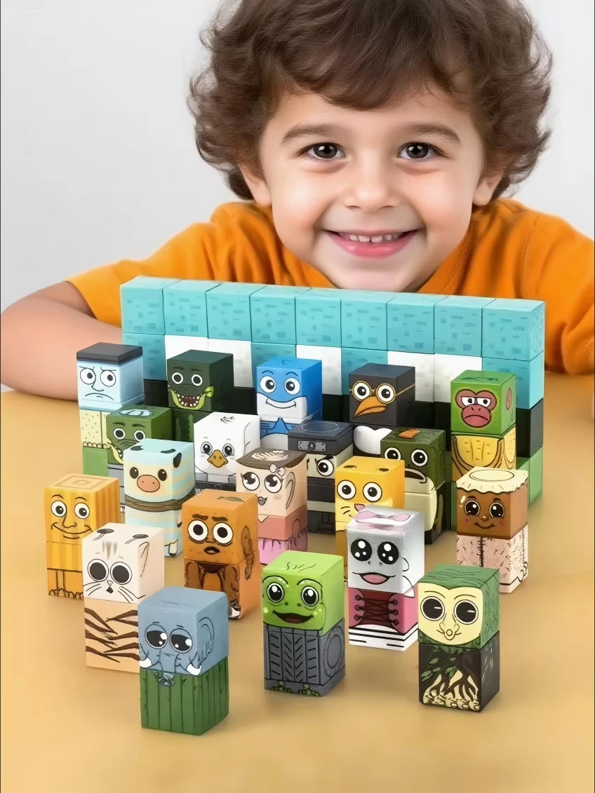 مجموعة بناء البلاط المغناطيسي 94 قطعة للأطفال، ألعاب تعلم الجذعية لمرحلة ما قبل المدرسة للأطفال من سن 3 إلى 8 سنوات، هدية تعليمية إبداعية ثلاثية الأبعاد