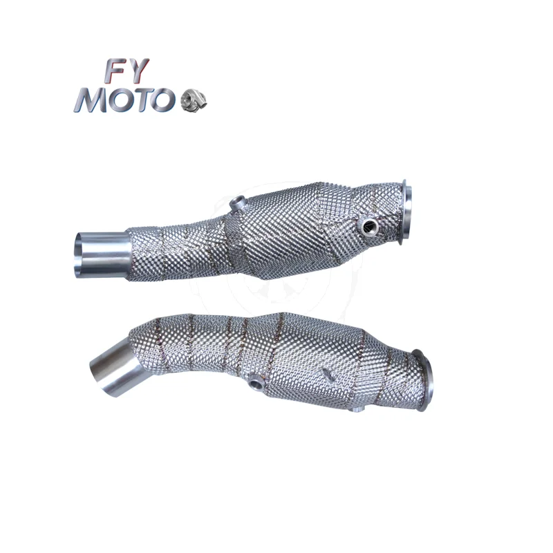 For ALFA Romeo Giulia 2.9T Exhaust Catted Downpipe with Heat Shield