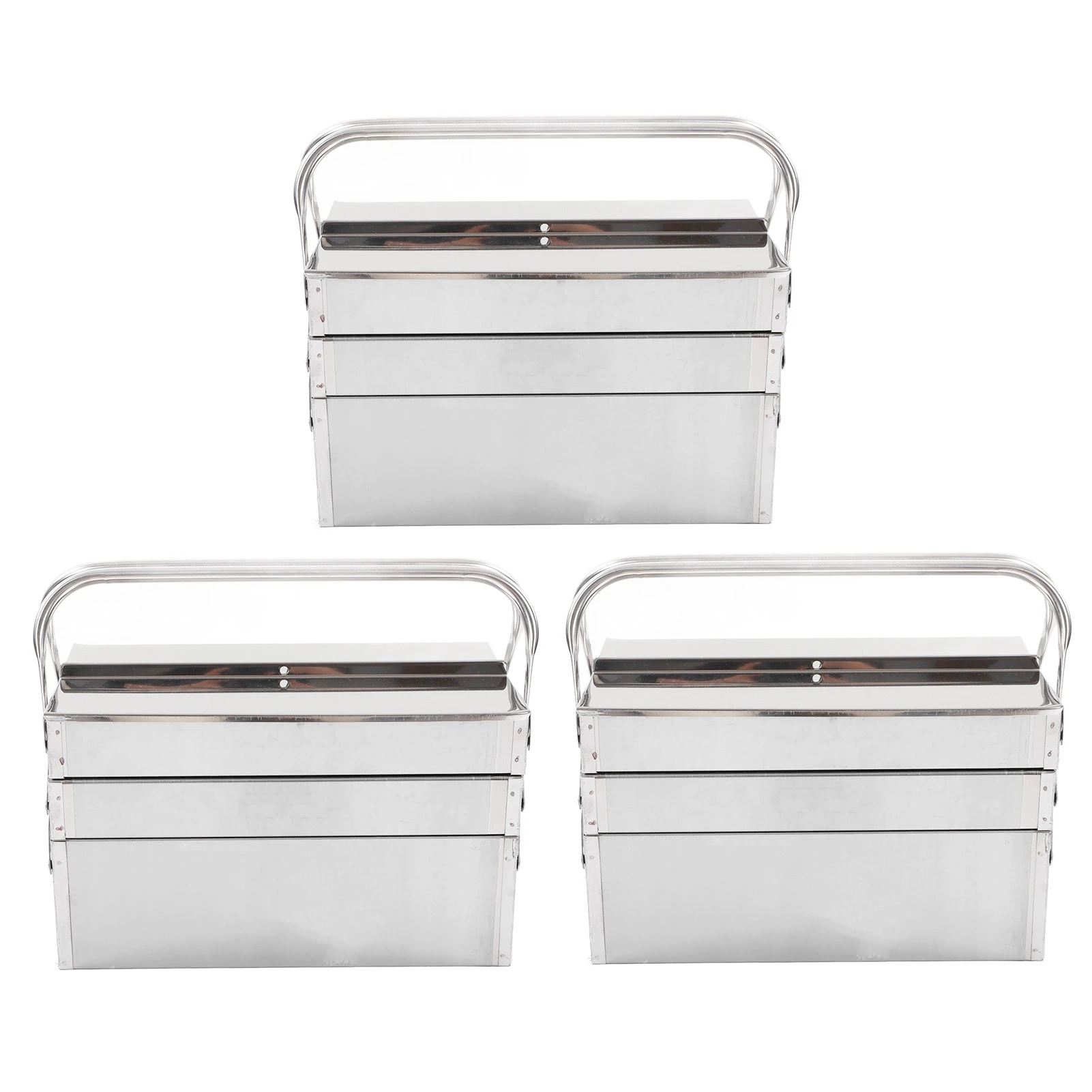 Cantilever Tool Box Organizer Retractable Easy To Clean Safe Handheld Metal Cantilever Tool Box for Workshops