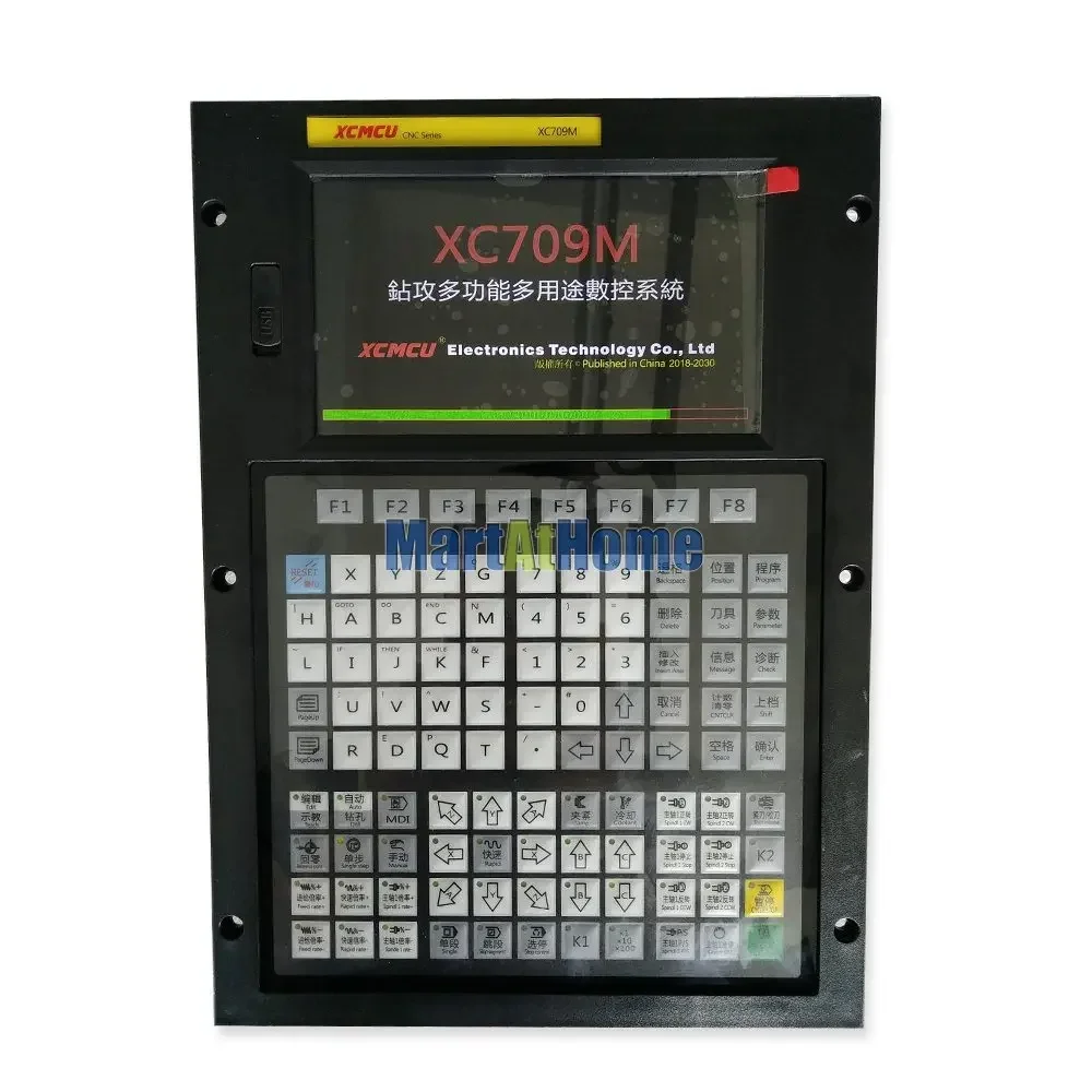 Imagem -05 - Eixos Usb Cnc Sistema de Controle Controlador de Movimento Fanuc G-code Suporte Offline Fresagem Chata Rosqueamento Perfuração Alimentação Xc709m 16