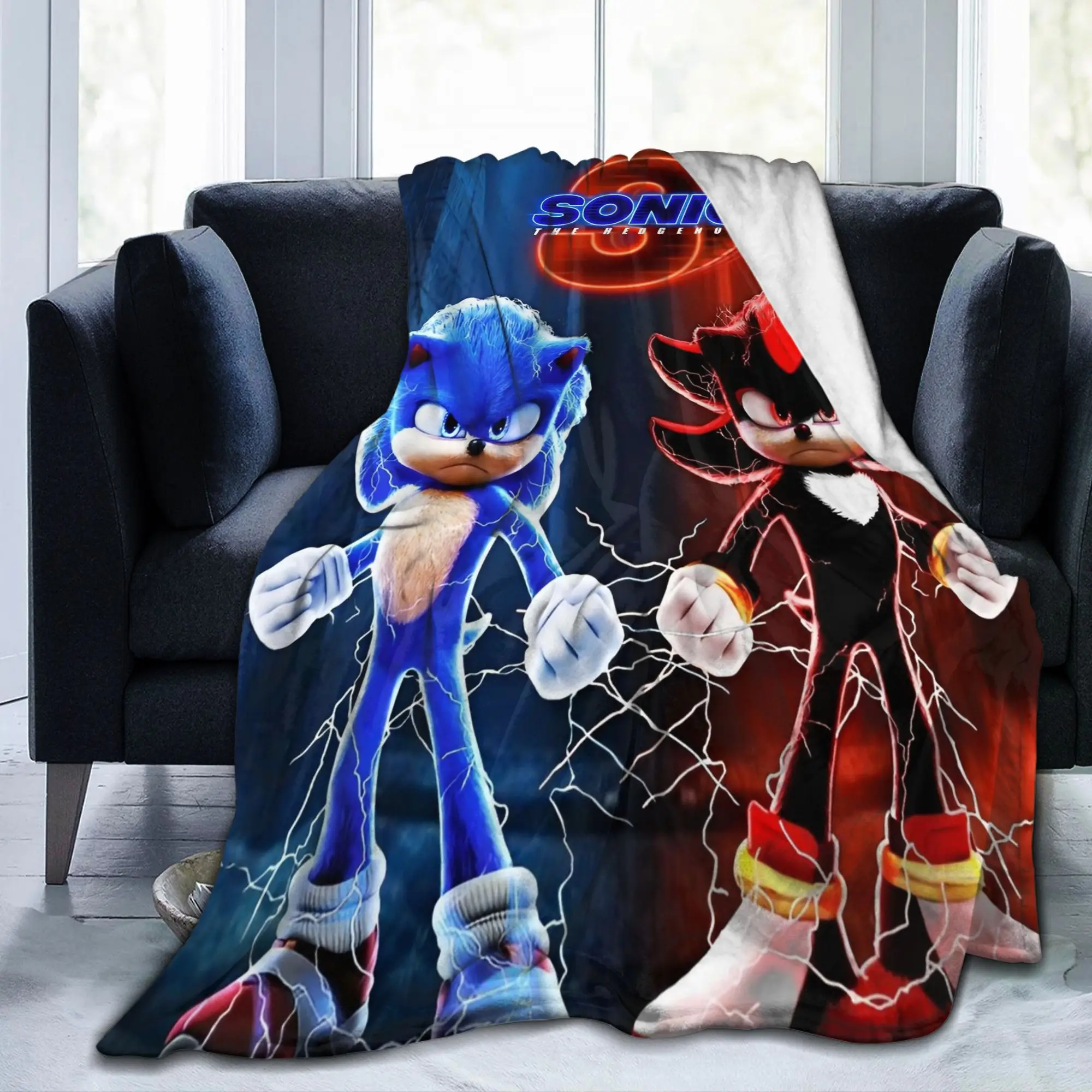 S-Sonics The H-Hedgehogs Blanket Fleece Printed Breathable Warm Throw Blankets for Bedding Bedroom Rug Piece