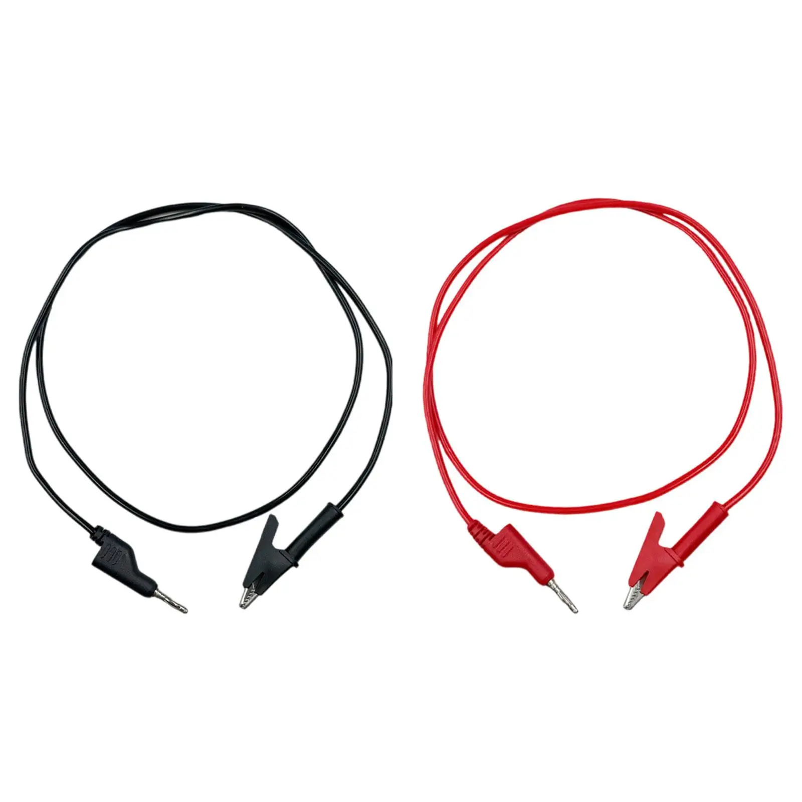 

Banana Plug to Alligator Clip Test Lead Circuit Assembly Power Supplies Electrical Testing Test Probe Lead Wire Cable 3.3 ft