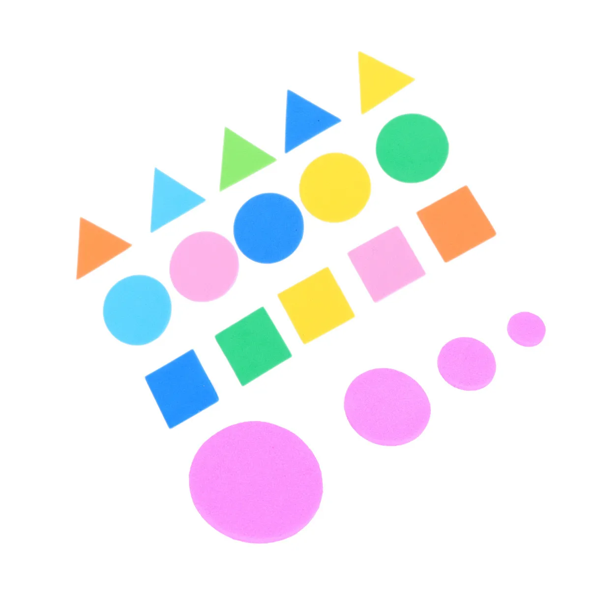 

1000Pcs Colorful Foam Geometric Shapes Stickers for DIY Craft Scrapbooking Cards Making Educational Cognitive Activity Fun