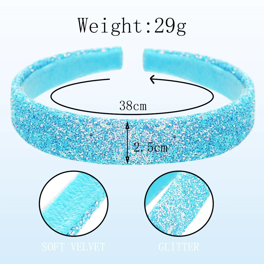 Children Girls Colorful Star Rhinestone Sponge Hairband Wide-brimmed Headband Adult Hair Accessories Hair Jewley