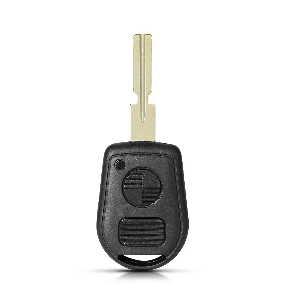 KEYYOU-Funda de mando a distancia para coche, carcasa de llave sin cortar, botones 2/3, compatible con BMW E31, E32, E34, E36, E38, E39, E46, Z3, Z4