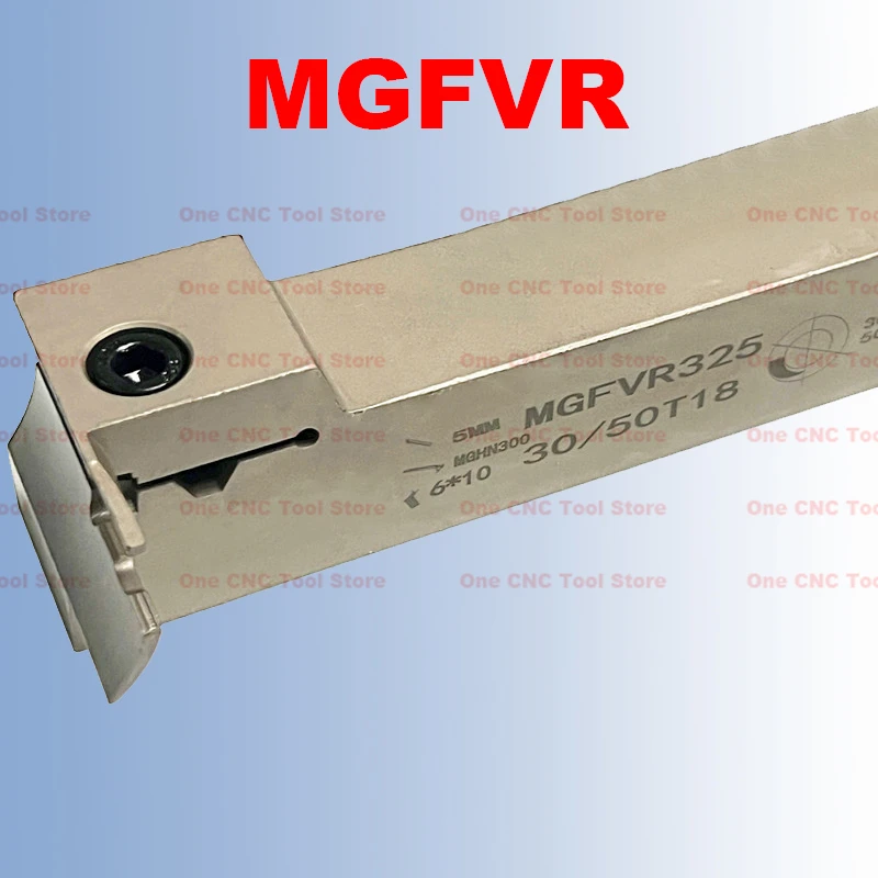 Mgfvr 7-shaped End Face Slotting Lathe Tool Holder Níquel Branco Mgfvr320 Mgfvr325 Mgfvr425 Mgfvr420 30 50 50 80 80 160 160 400