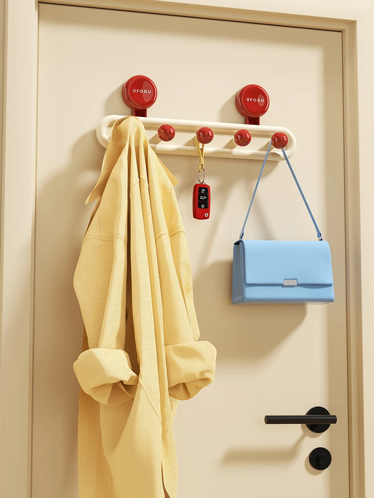 UFORU Dopamin-Saugnapfhaken – stanzfreie Badezimmer-Wandhalterung mit Kugeldesign – Detail 5