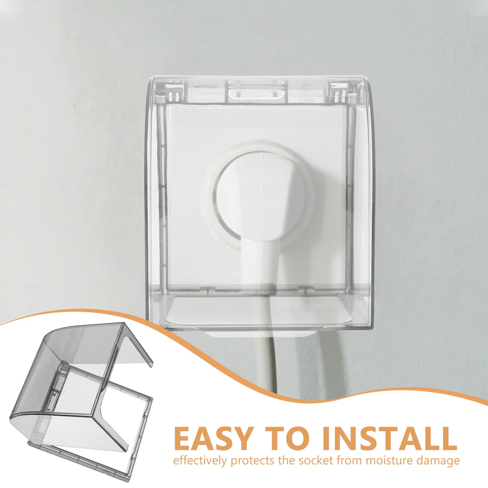 

4Pcs Waterproof Electrical Outlet Cover 86 Type Universal Fit Outdoor Use Durable Material Easy to Install Outlet Cover