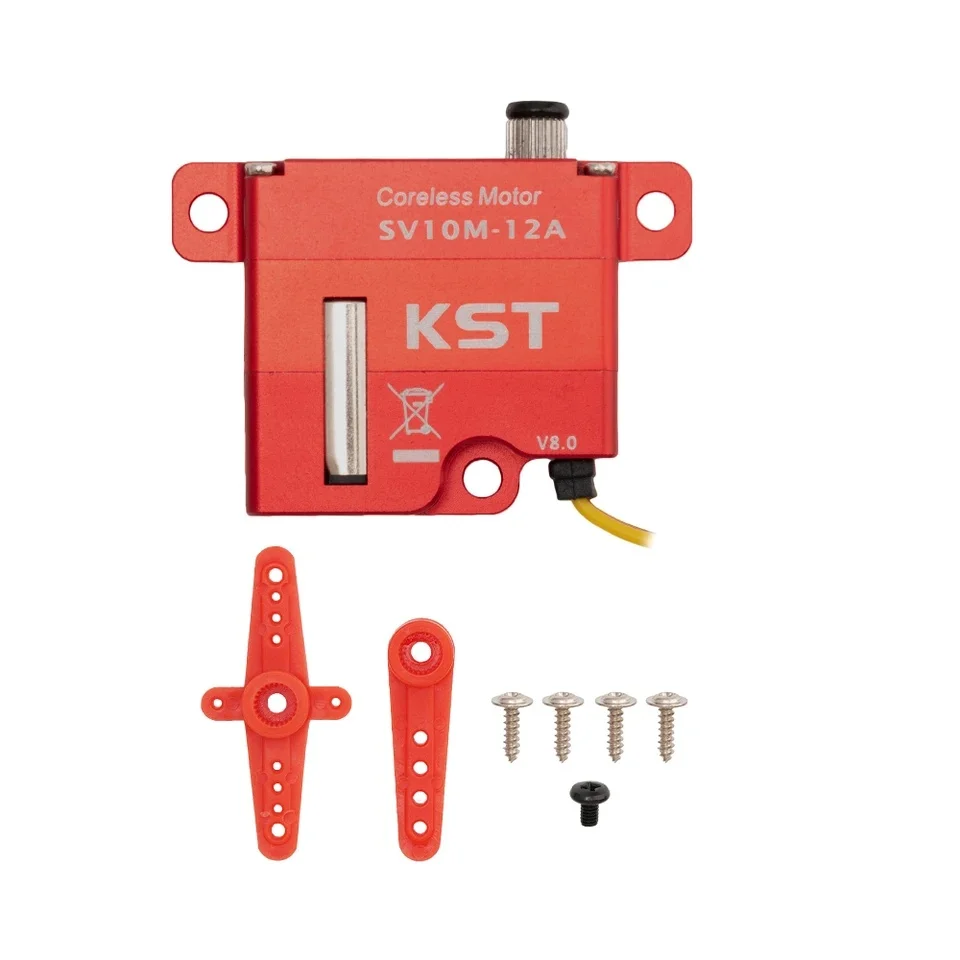 KST SV10M-12A SV10M-12B 9.0Kgf.cm 0.11sec Super High Voltage Programmable Soft Start Wing Servo for RC Gliders Servo Helicopter