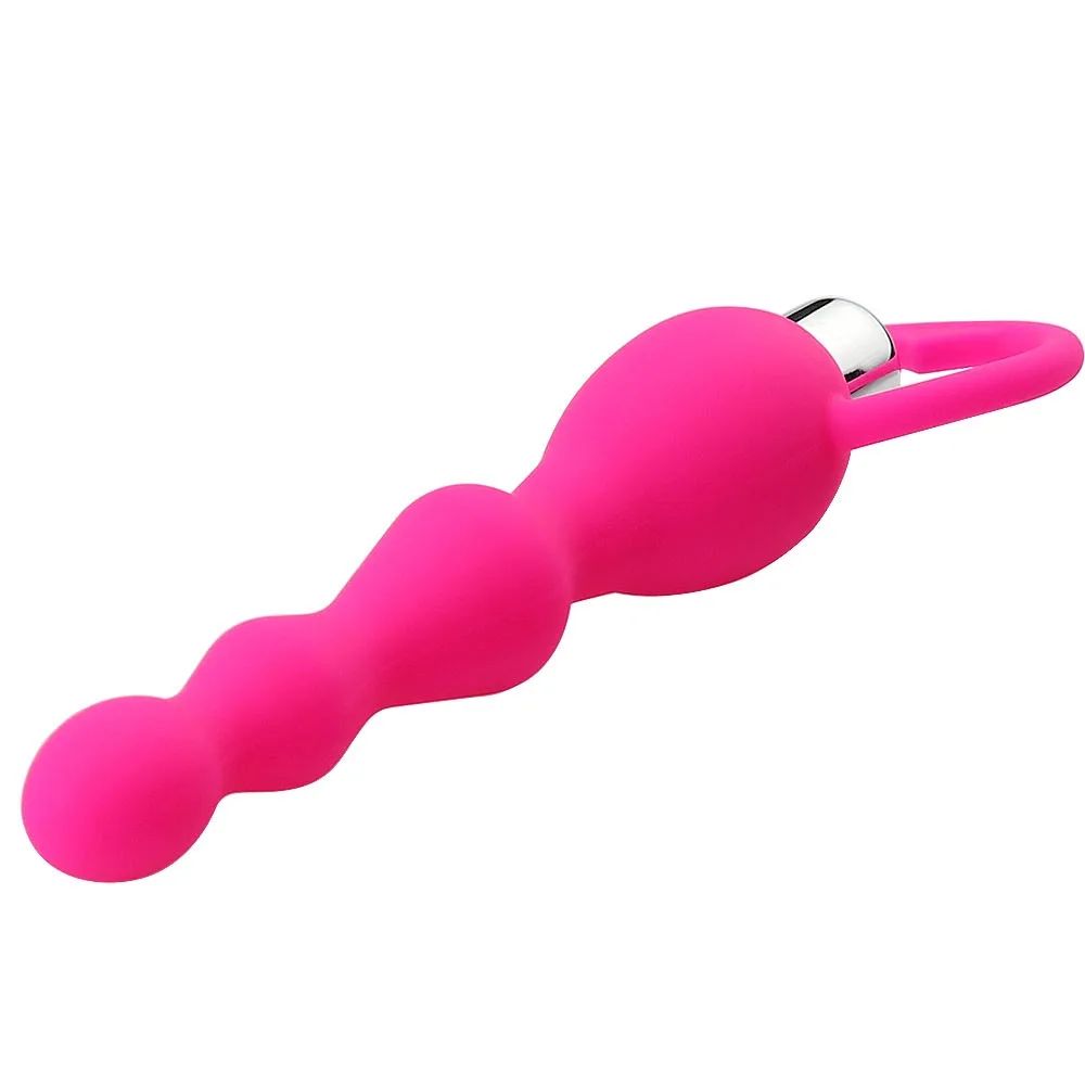 Vibrating Anal Plug Prostate Massage Soft Anal Beads Vibrator Sex Toys For Couples Butt Plug Silicone Adult Products - Image 3