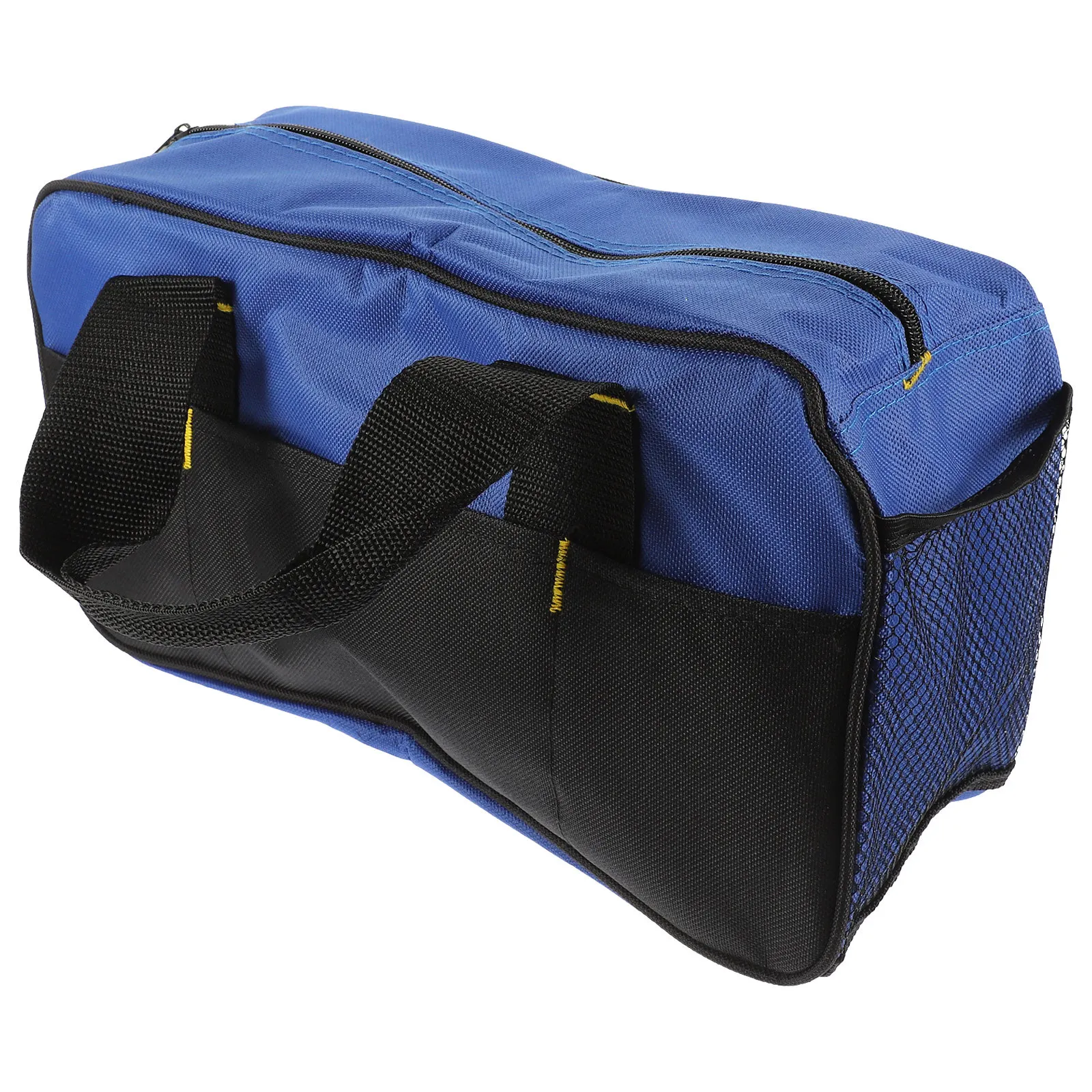 Multi-Function Tool Bag Heavy Duty Canvas Large Capacity Wide Open Storage Pouch For Men Portable Tool Organizer