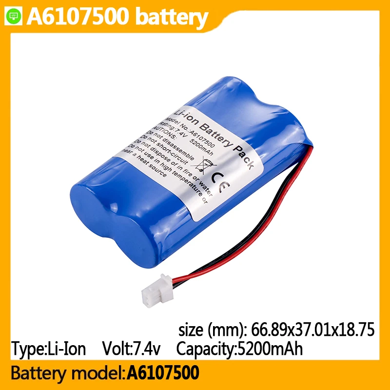 

A6107500 capacity 5200mAh 7.4v Li-ion battery, suitable for A6107500, A6107500