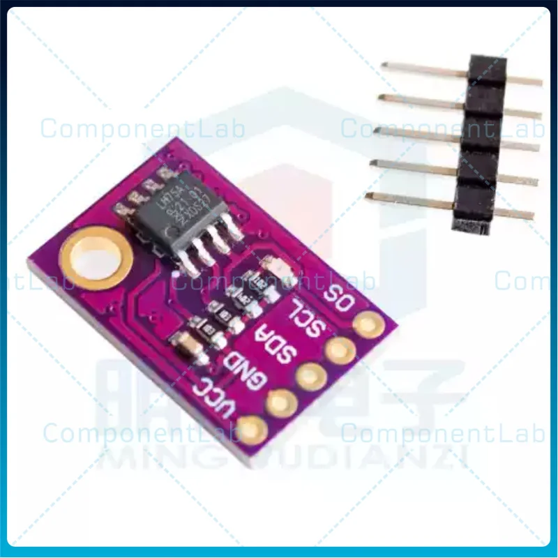 10-50pcs LM75 Temperature Sensor, High-speed I2C Interface, High Precision, Development Board Module LM75A